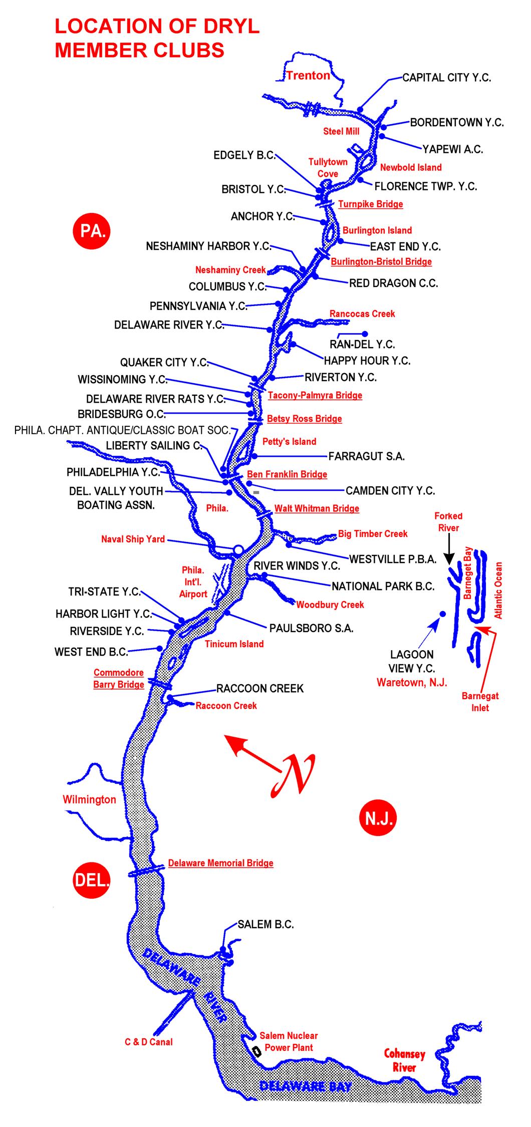 Delaware River Tubing Map D R Y L Member Organizations